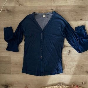 FREE PEOPLE long sleeve Henley T